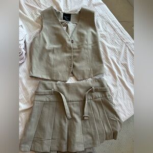 Dynamite Light Tan Jacket & skirt